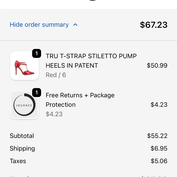 Journee Collection Striking Red Heels - Picture 6 of 6